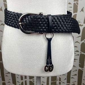 MICHAEL Michael Kors Wide Braided Leather Belt S